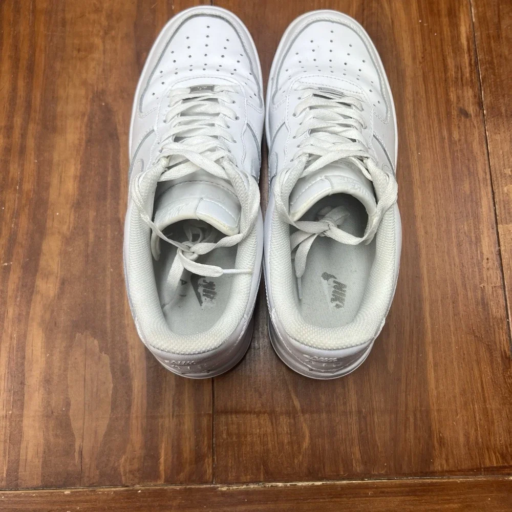 Nike Air Force 1 Low White Leather Sneakers Men's Size 10 Shoes AF1